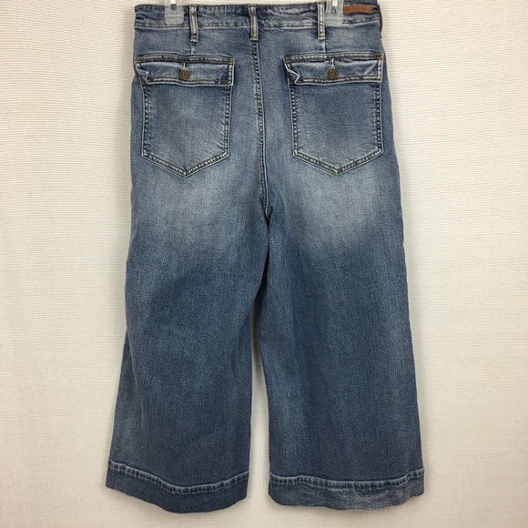 Anthropologie Pilcro High Rise Utility Crop Jeans - Picture 5 of 8